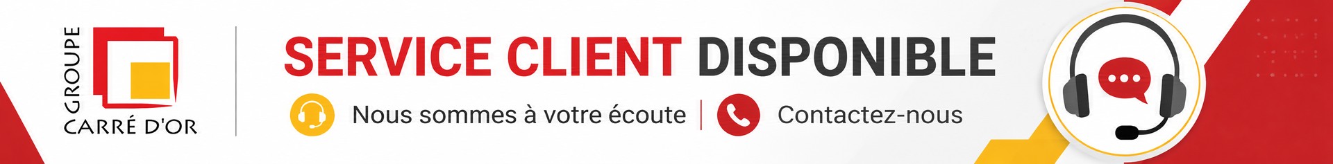 Service client disponible — Nous sommes à votre écoute, contactez-nous
