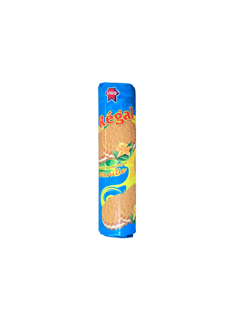 Cléo - Régal - Biscuits Fourrés Goût Vanille - 150G