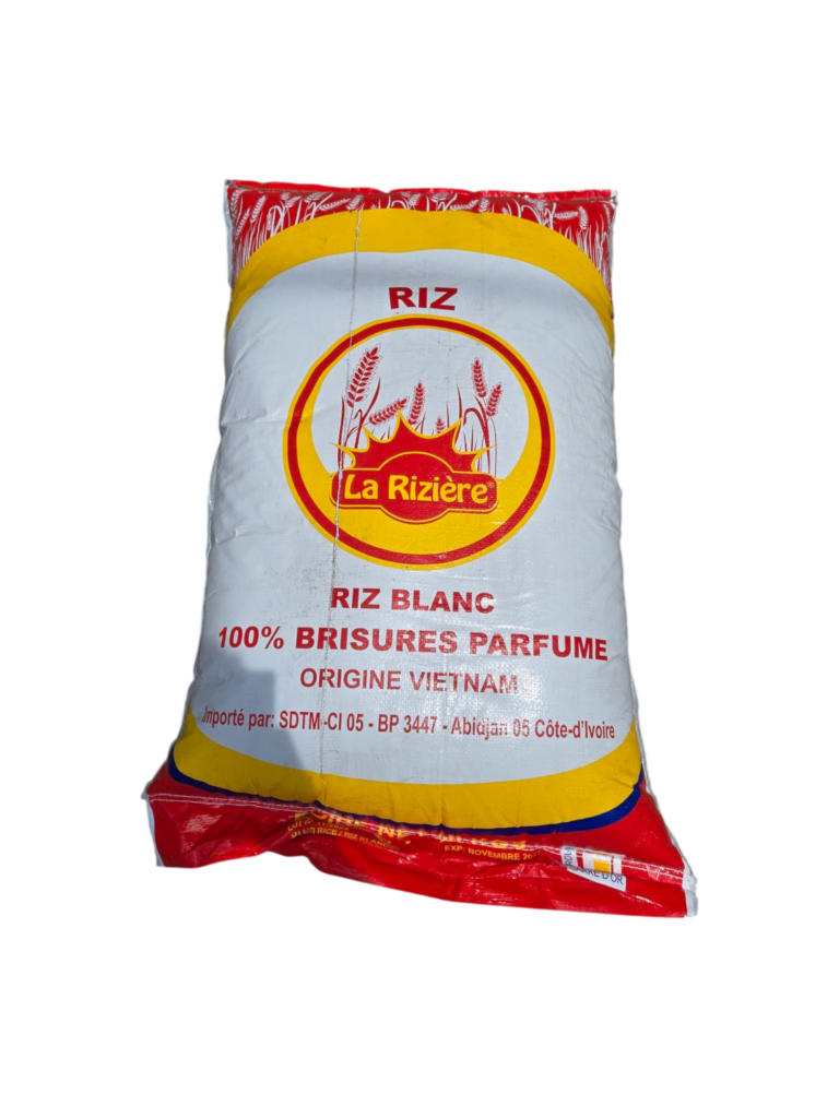La Rizière - Riz Blanc 100% Brisures Parfumé - 50 kg