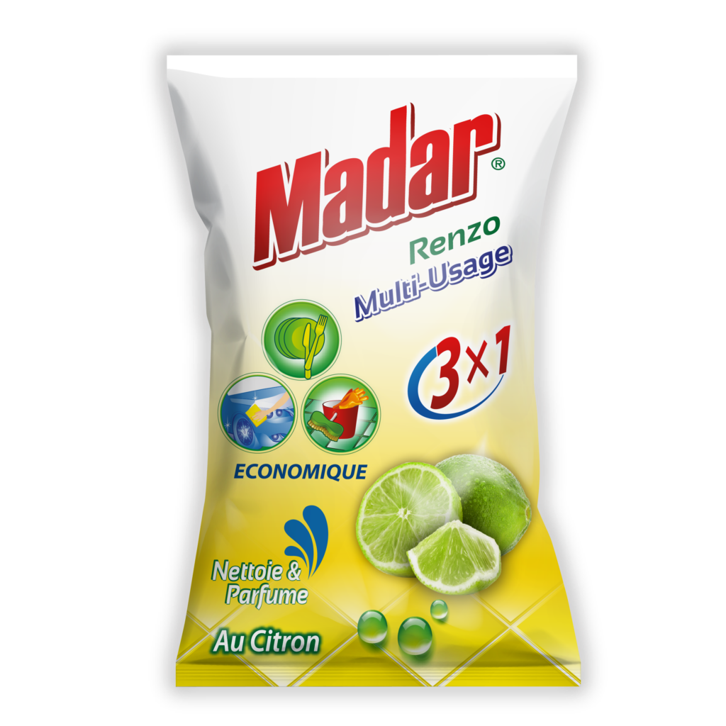 Madar - Renzo Multi-Usage 3×1 Au Citron (sachet économique)